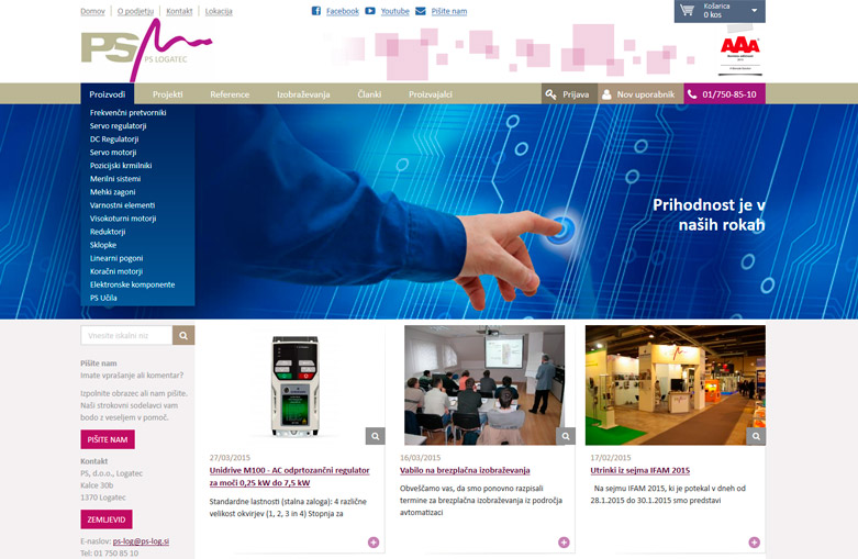 Izdelava B2B spletne trgovine PS Logatec